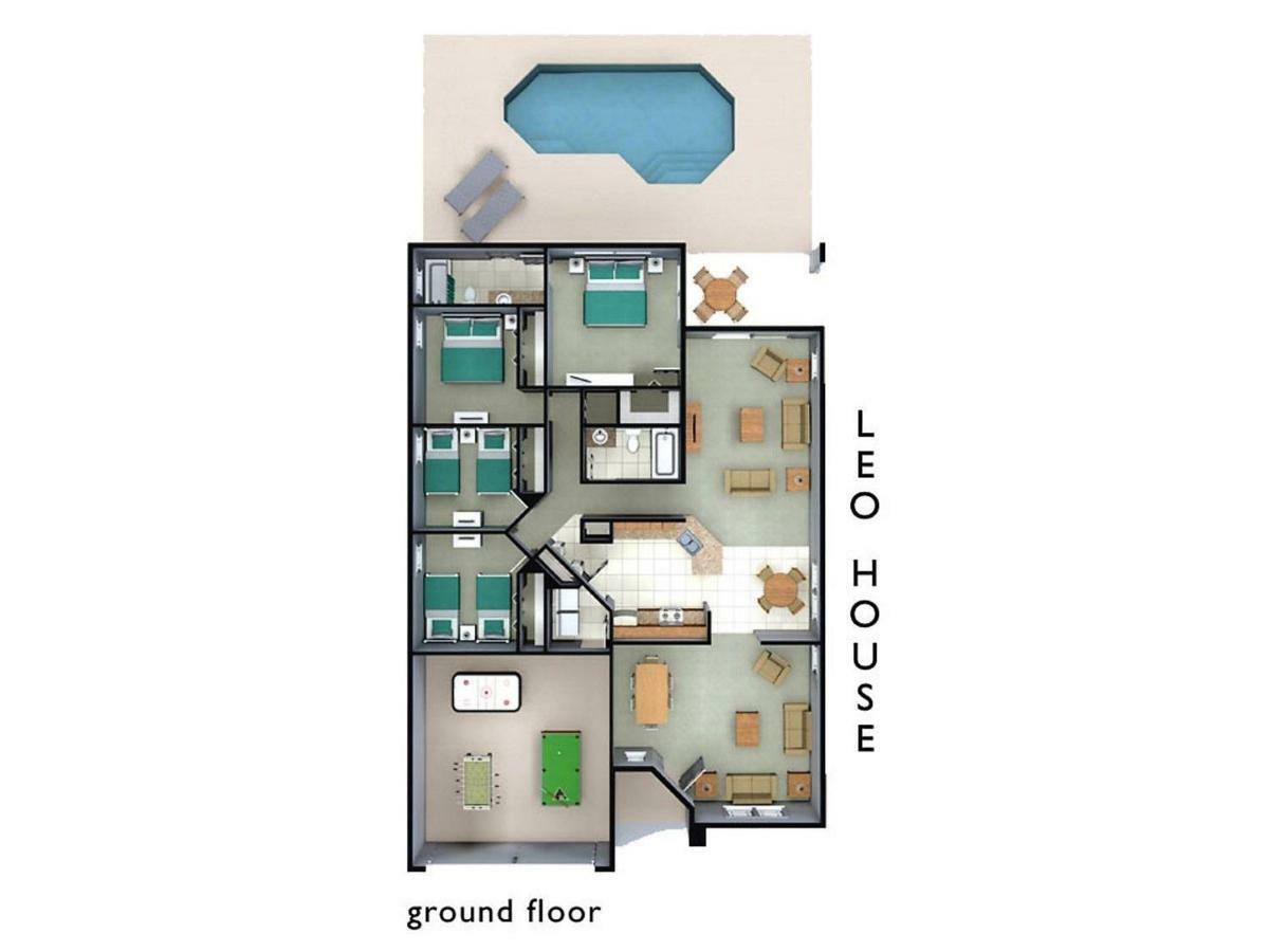 Spacious Villa With Private Pool - No Carpet - Disney Area Kissimmee Exteriör bild